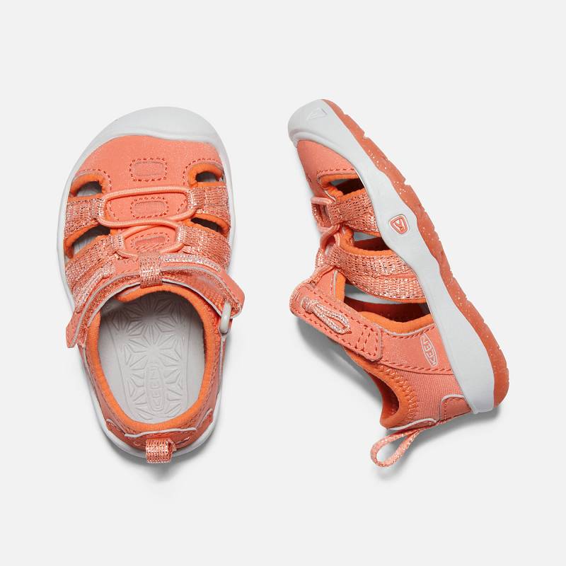 Keen Moxie Baby Sandalen Kinder DE-71932 Coral/Vapor - Keen Kinderschuhe Koralle